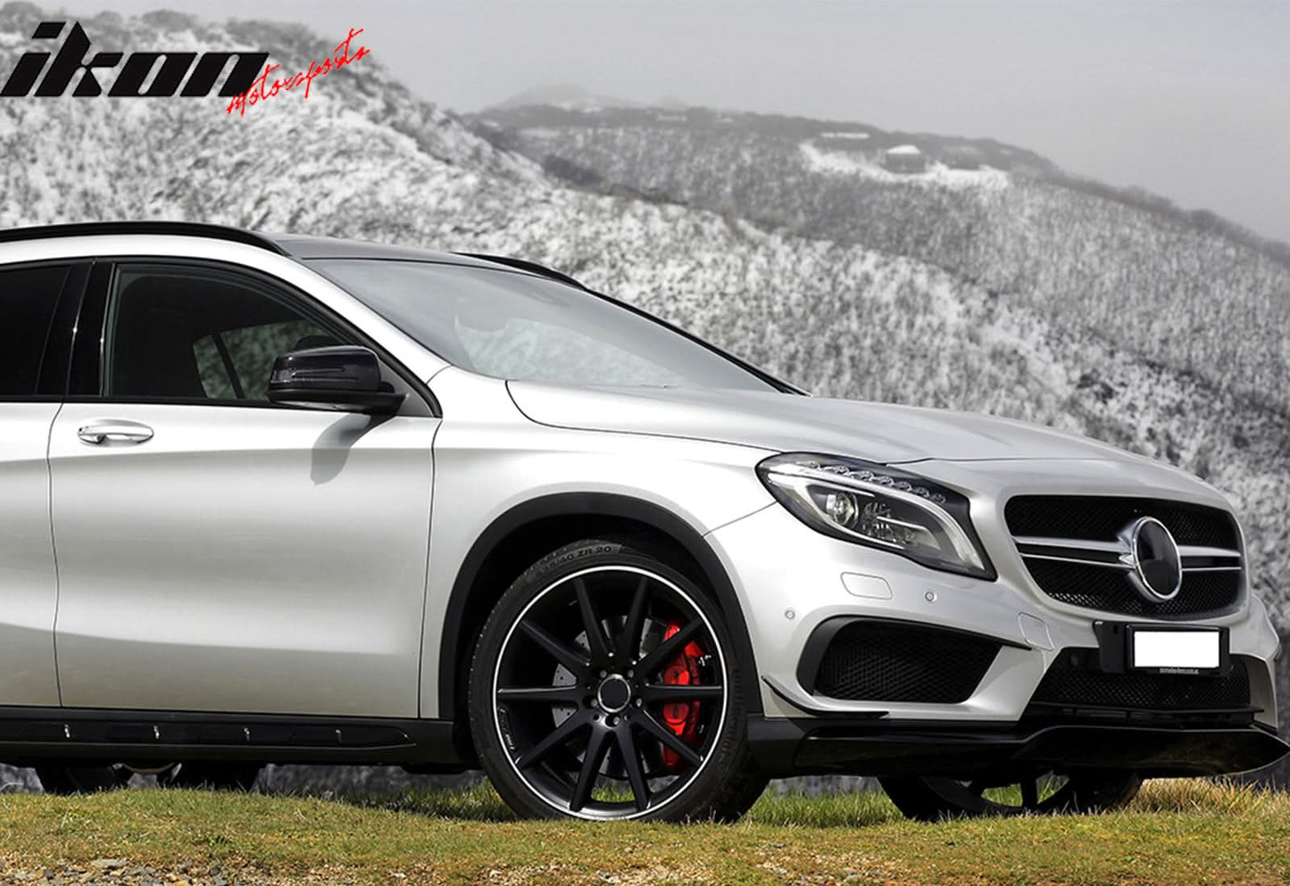 2014-2016 Benz W156 GLA-Class Painted #040 Black Front Vent Flaps ABS