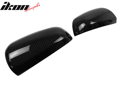 2005-2008 Audi A4 A6 Rear View Mirror Cover Carbon Fiber OEM Style 2PC