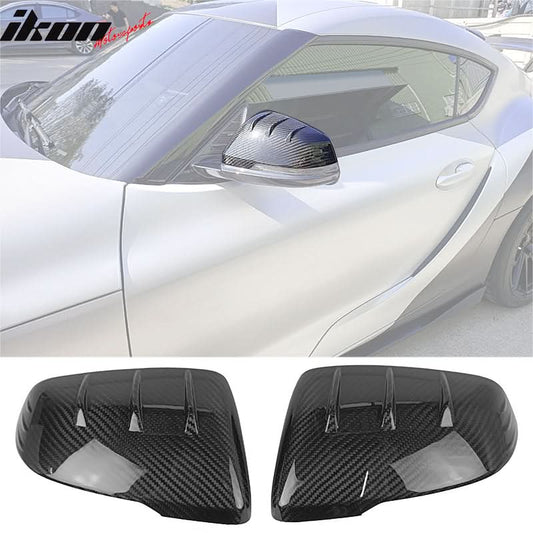 2019-2025 Toyota GR Supra J29 D Style Carbon Fiber Side Mirror Covers