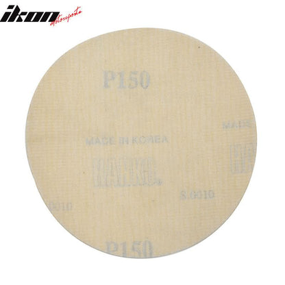 10PCS Disc 150 Grit 5 PSA Auto Sanding Paper Sheets Sandpaper Velcro