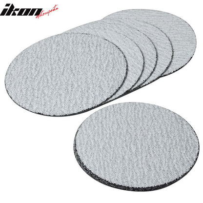 50PC 5in 127mm 60 Grit Auto Sanding Disc Sandpaper Sheets Sand Paper