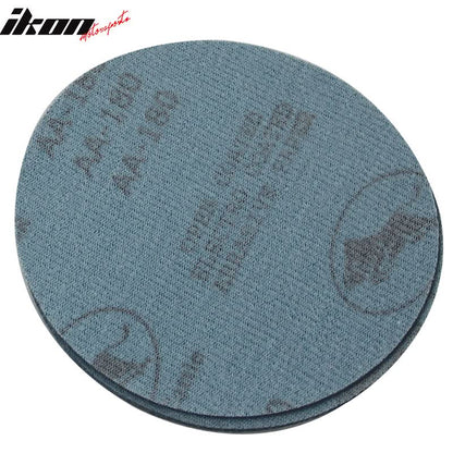 50PC 5in 127mm 180 Grit Auto Sanding Disc Sandpaper Sheets Sand Paper
