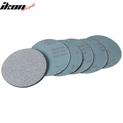 100PC 5in 127mm 180 Grit Auto Sanding Disc Sandpaper Sheets Sand Paper