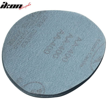 50PC 5in 127mm 400 Grit Auto Sanding Disc Sandpaper Sheets Sand Paper