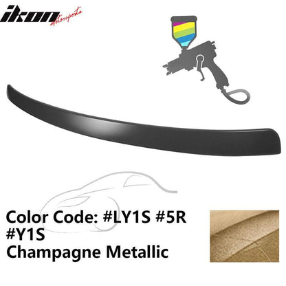 2009-2014 Audi A4 Quattro B8 Sedan 4Door Painted ABS Rear Roof Spoiler