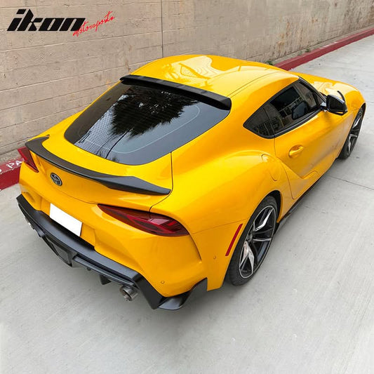 2020-2025 Toyota GR Supra MK5 V2 Painted Black #202 Roof Spoiler ABS