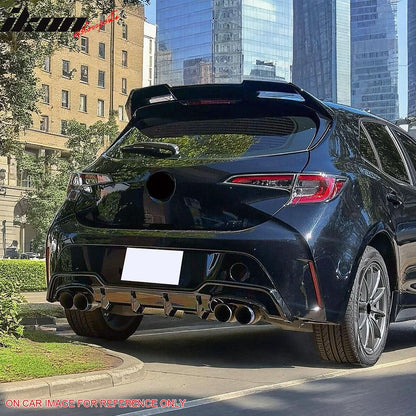 2019-2022 Toyota Corolla 5DR Rear Lip Diffuser Aprons Muffler Tip ABS