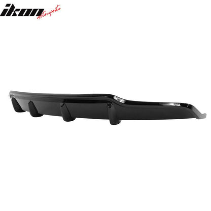 2017-2023 Tesla Model 3 Rear Bumper Diffuser V Style #PBSB Black