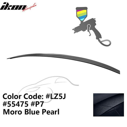 2009-2014 Audi A4 Quattro B8 4Door Painted ABS Trunk Spoiler Wing
