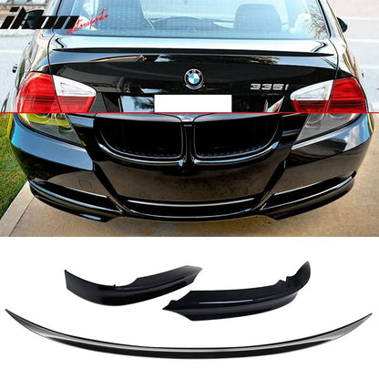 Fits 06-08 E90 M3 Trunk Spoiler & Front Splitter #475 Black Sapphire