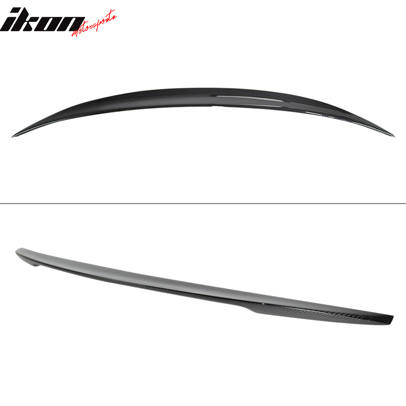 2014-2022 Infiniti Q50 Sedan 4Dr P Style Carbon Fiber CF Trunk Spoiler