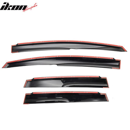 2009-2013 Honda Fit Tape on Mugen Style Smoke Window Visor Shade ABS