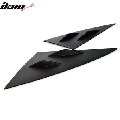 2014-2019 Benz W117 C117 CLS-Class 4Dr Matte Black Side Window Louvers