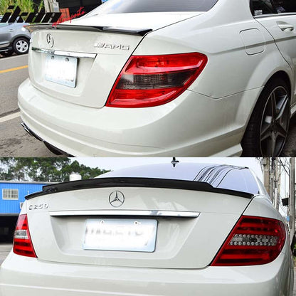 2008-2014 Mercedes Benz C-Class W204 V Style Trunk Spoiler - ABS