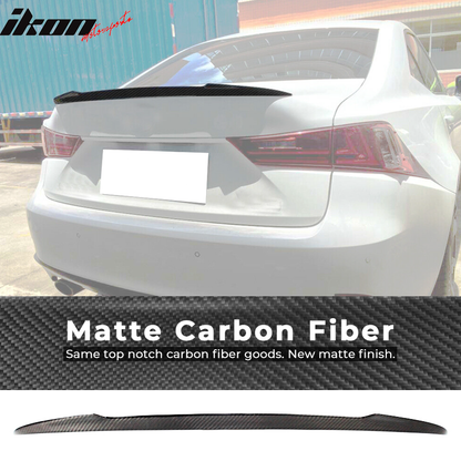 2014-2020 Lexus IS250 IS350 4Dr Ikon Style Carbon Fiber Trunk Spoiler