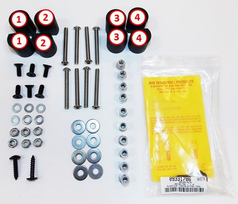 Side Splitter Hardware Installation Kit half length - JCW Rocker Covers