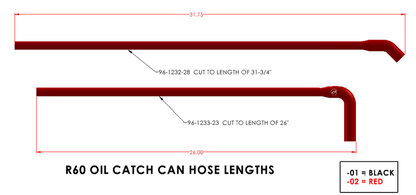 R60 Countryman Silicone Oil Catch Can Hose Kit-M7 Speed Oil Catch Can V3-BLACK-90-1105-01