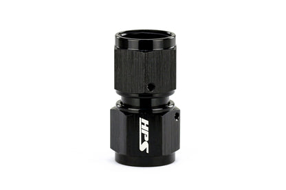 HPS Performance Products AN Female to Female Swivel Coupling Adapter, Aluminum, Black