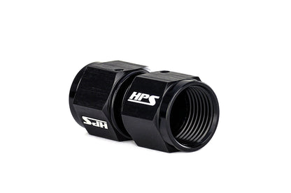 HPS Performance Products AN Female to Female Swivel Coupling Adapter, Aluminum, Black
