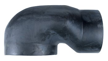 5" ID to 4" ID x 90 Degree Rubber Cobra Head Reducing Elbow
