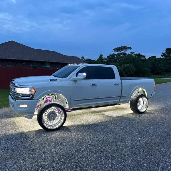 Quad Row White High Density Wheel Lights