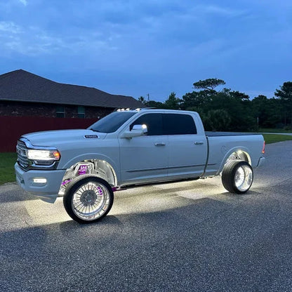 Quad Row White High Density Wheel Lights