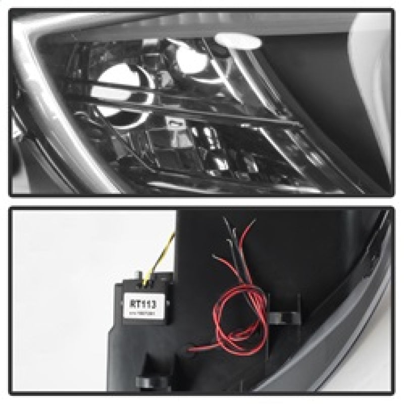 Spyder BMW Z4 03-08 Projector Headlights Halogen Model Only - LED Halo Black PRO-YD-BMWZ403-HL-BK 5029072