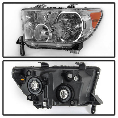SPYDER xTune 07-13 Toyota Tundra (w/o Headlight Washer) Headlight - OEM Left (HD-JH-TTU07-OE-L) 9042263