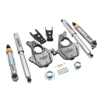 Belltech LOWERING KIT 16.5-18 Chevy Silverado/Sierra All Cab 2in F / 2or3in R w/ Street Perf Shocks 1010SP