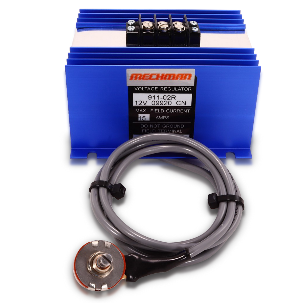 Mechman Adjustable External Voltage Regulator with 2 Pin Alternator Harness