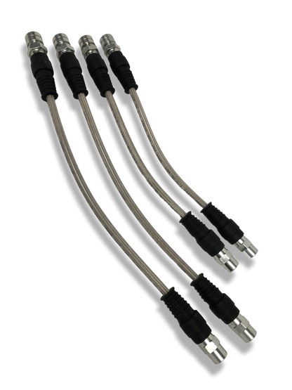 PMB Performance DirectFit Stainless-Steel Brake Lines - Set of 4 - 1969-83 Porsche 911/912