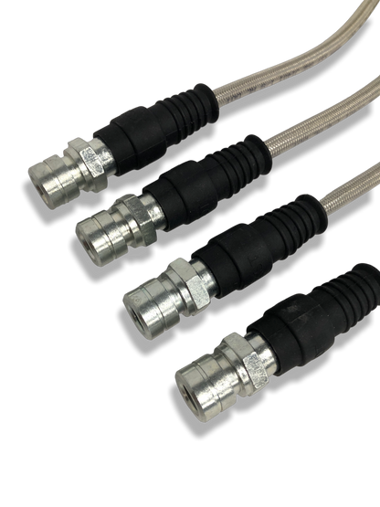 PMB Performance DirectFit Stainless-Steel Brake Lines - Set of 4 - 1969-83 Porsche 911/912