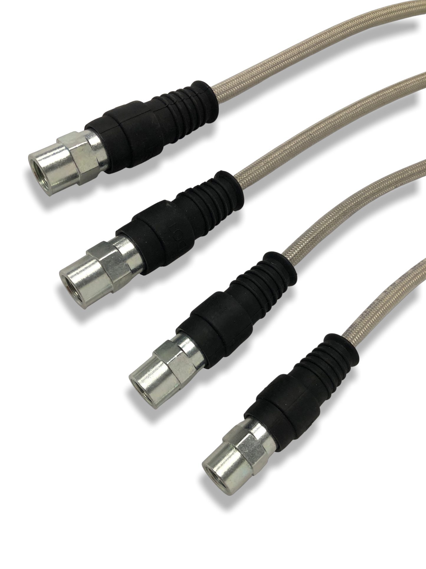 PMB Performance DirectFit Stainless-Steel Brake Lines - Set of 4 - 1969-83 Porsche 911/912