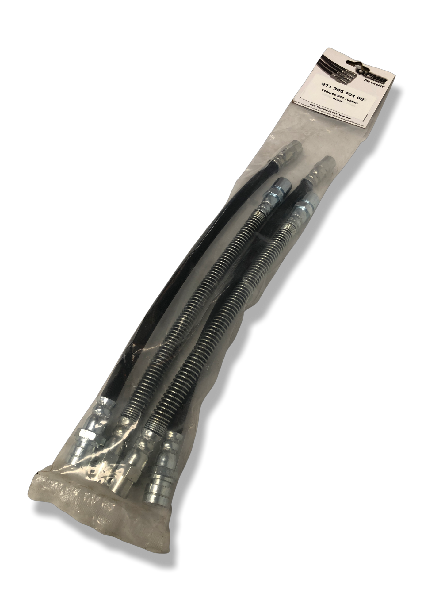 PMB Performance DirectFit Rubber Brake Lines - Set of 4 - 1984-89 Porsche 911