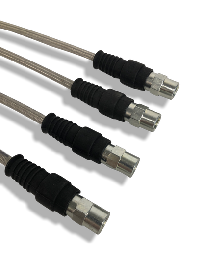 PMB Performance DirectFit Stainless-Steel Brake Lines - Set of 4 - 1984-89 Porsche 911
