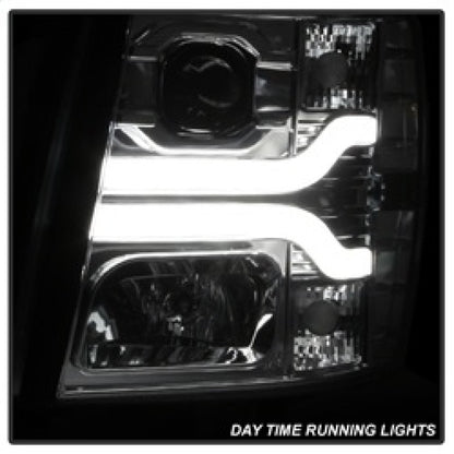 Spyder Chevy Silverado 1500 07-13 Version 3 Projector Headlights - Chrome PRO-YD-CS07V3-LBDRL-C 5083616