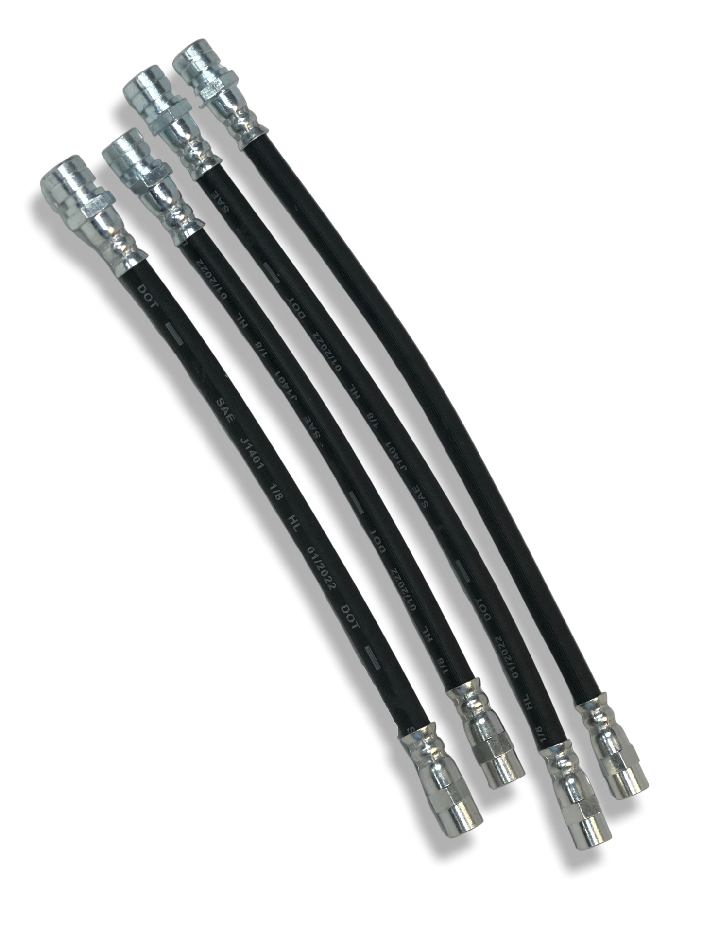 PMB Performance DirectFit Rubber Brake Lines - Set of 4 - 1970-72.8 Porsche 914-4/914-6