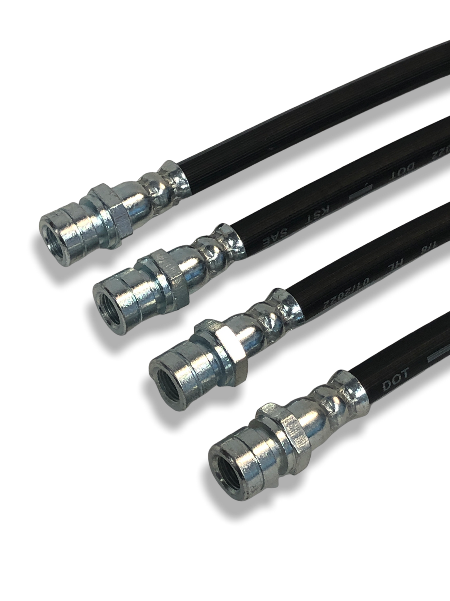 PMB Performance DirectFit Rubber Brake Lines - Set of 4 - 1970-72.8 Porsche 914-4/914-6
