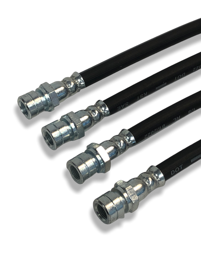 PMB Performance DirectFit Rubber Brake Lines - Set of 4 - 1970-72.8 Porsche 914-4/914-6