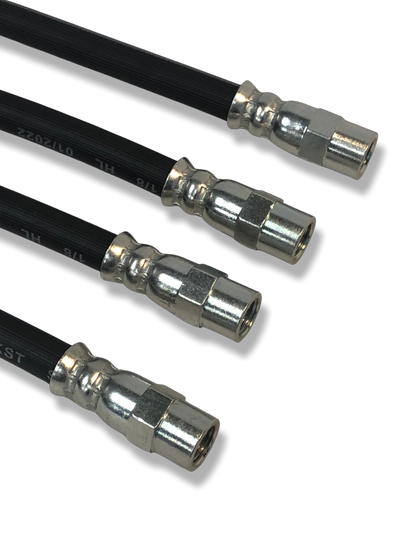 PMB Performance DirectFit Rubber Brake Lines - Set of 4 - 1970-72.8 Porsche 914-4/914-6