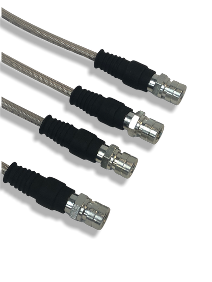 PMB Performance DirectFit Stainless-Steel Brake Lines - Set of 4 - 1970-72.8 Porsche 914-4/914-6