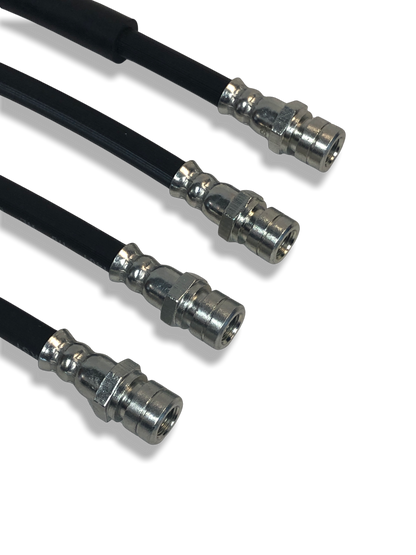 PMB Performance DirectFit Rubber Brake Lines - Set of 4 - 1973-76 Porsche 914-4