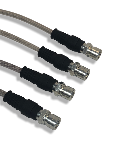 PMB Performance DirectFit Stainless-Steel Brake Lines - Set of 4 - 1973-76 Porsche 914-4