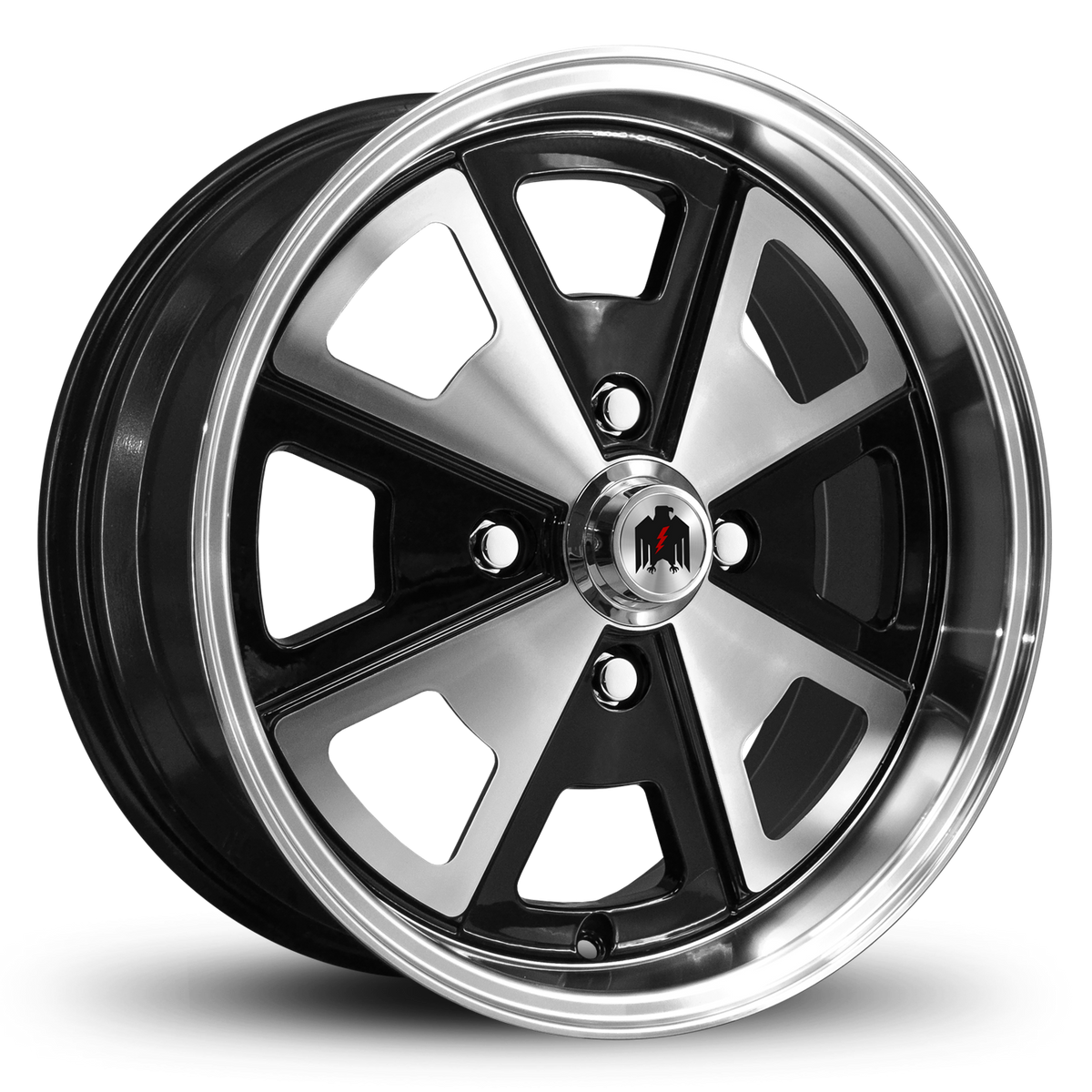 Klassik Rader 914 17x7 +40 4x130mm Gloss Black/Machined Face&Lip