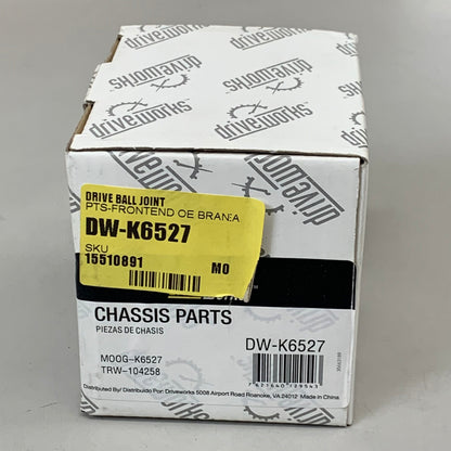 DRIVE WORKS Front Driver Or Passenger Side Lower Ball Joint Problem Black K6527