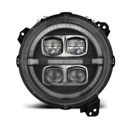 AlphaRex 18-23 Jeep Wrangler JL/Gladiator JT LED Proj Headlights Black w/ Activ Light/Seq Signal/DRL 880868 *Discontinued