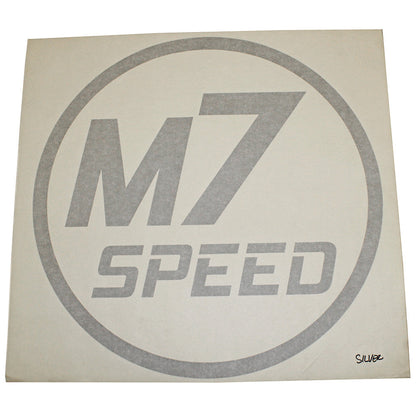 M7 Speed Circle Silver Monochromatic decal-3 1/2"