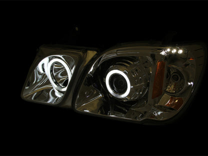 Anzo 1998-2007 Lexus Lx470 Projector Headlights w/ Halo Chrome (CCFL)