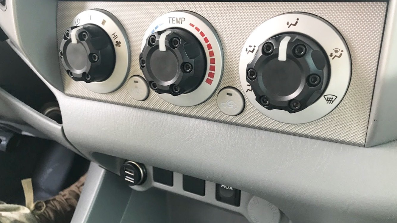 Climate Knobs (2005-2015 Tacoma) - 4 PACK - WHITE