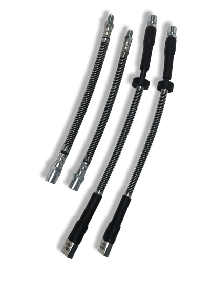 PMB Performance DirectFit Rubber Brake Lines - Set of 4 - 1983-95 Porsche 928 (alloy calipers)